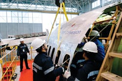 Boeing Shanghai Celebrates Door Cutting Completion for First Boeing 737-300 PTF Conversion