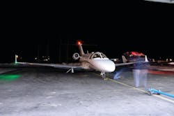 Preliminary flight tests are revealing significant fuel savings with Active Winglets installed on the CitationJet. Preliminary flight tests are revealing significant fuel savings with Active Winglets installed on the CitationJet.