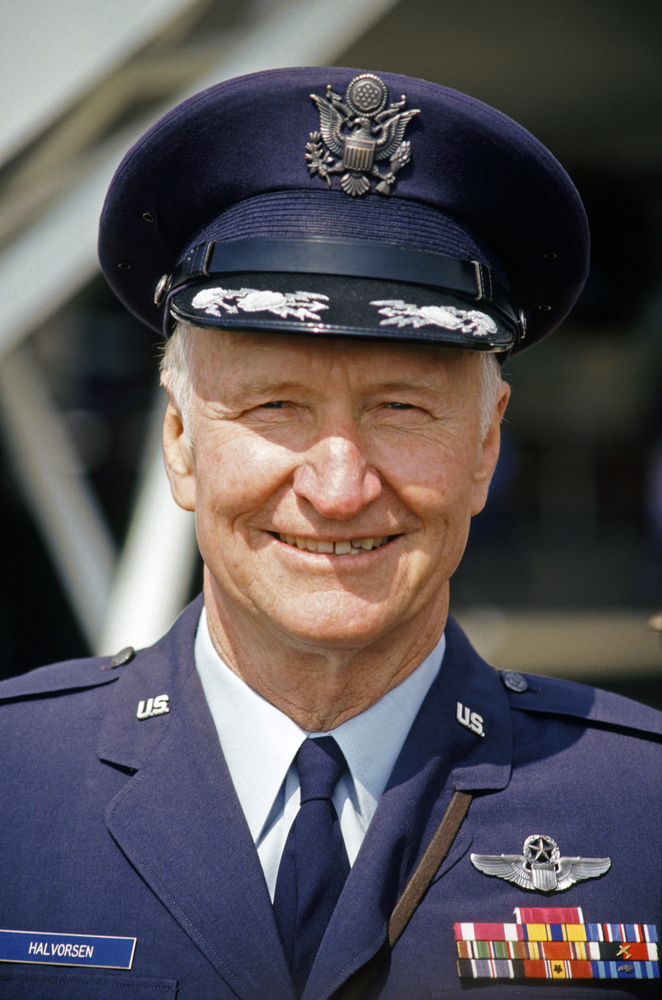 Col. Gail Halvorsen in 1983