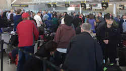 The only available gate was one that normally handles U.S. aircraft. Because the passengers were headed for Panama and Costa Rica, they weren't allowed to get off while crews removed the ice. The only available gate was one that normally handles U.S. aircraft. Because the passengers were headed for Panama and Costa Rica, they weren't allowed to get off while crews removed the ice.