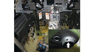 The location of the crack was at the control yoke pivot point and impossible to see with the yoke installed.