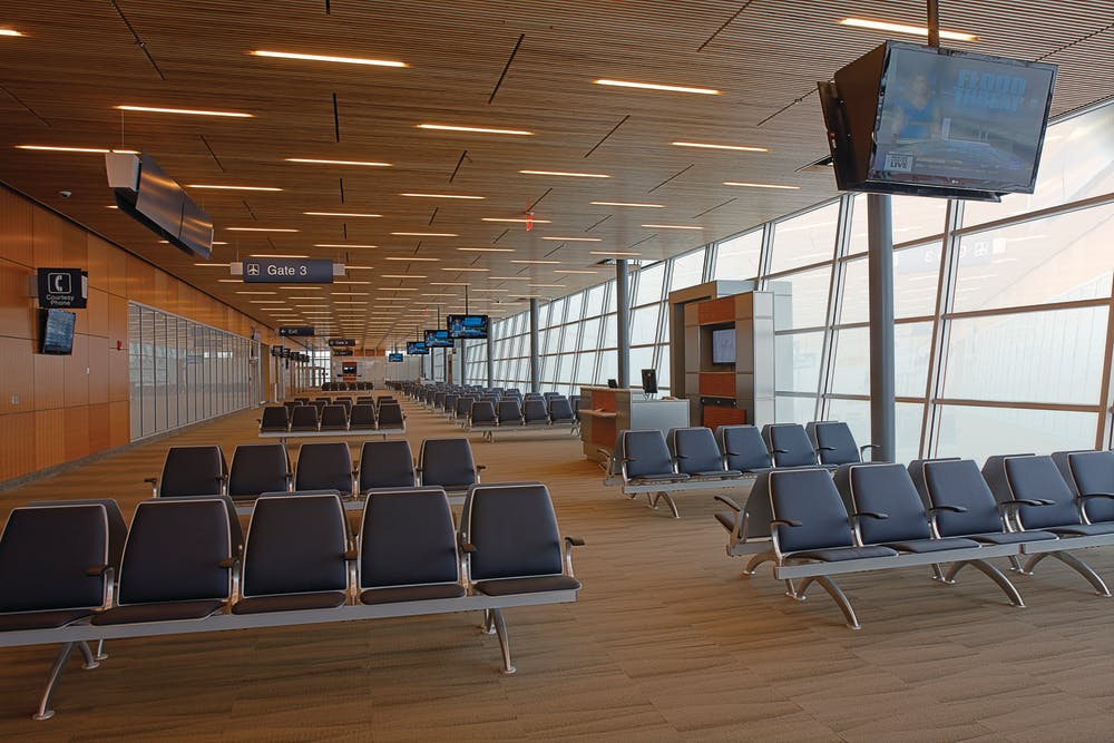 The new terminal improves passenger flow.