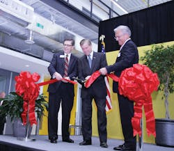 Virginia Gov. Bob McDonnell at the Commonwealth Center For Advanced Manufacturing grand opening. (PRNewsFoto/Commonwealth Center for Advanced Manufacturing)