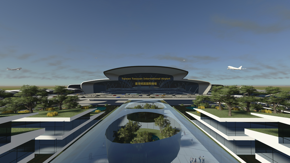 Impression image of Terminal 3 at Taiwan Taoyuan International Airport