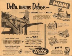&apos;Delta Means Deluxe&apos; took a turn for the better in 1959 as passengers could board without a walk across the ramp.