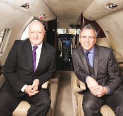 Left: Steve Jones, Managing Director, Aviation Services, Marshall Aerospace and Defence Group and David Fletcher, Managing Director, FlairJet