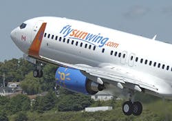Sunwing Airlines said glycol got into the aircraft through the auxiliary power unit vent, creating a haze of white, odorless vapor in the cabin just five minutes into the flight.