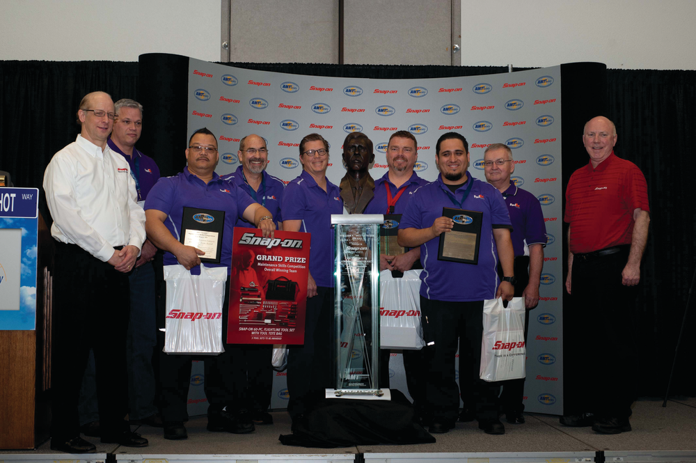 FedEx Team LAX won the William F. 'Bill' O'Brien Award for Excellence in Aircraft Maintenance and has the honor of being the first to have the Snap-on trophy at their facility for a year.