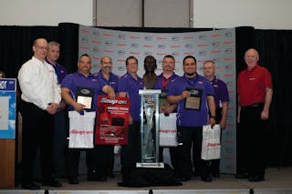 FedEx Team LAX won the William F. &apos;Bill&apos; O&apos;Brien Award for Excellence in Aircraft Maintenance and has the honor of being the first to have the Snap-on trophy at their facility for a year.