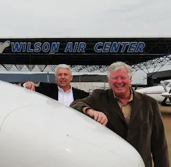 David J. Ivey (Vice President – Wilson Air Center) is on the left, Robert “Bob” Wilson (President – Wilson Air Center) is on the right. David J. Ivey (Vice President – Wilson Air Center) is on the left, Robert “Bob” Wilson (President – Wilson Air Center) is on the right.