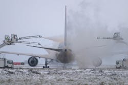 What bothered me about this incident is that basic deicing training emphasizes the importance of keeping glycol away from the engines. That this incident occurred so late in the deicing season raises some troubling issues about the deicing company&rsquo;s training program, staffing or both.