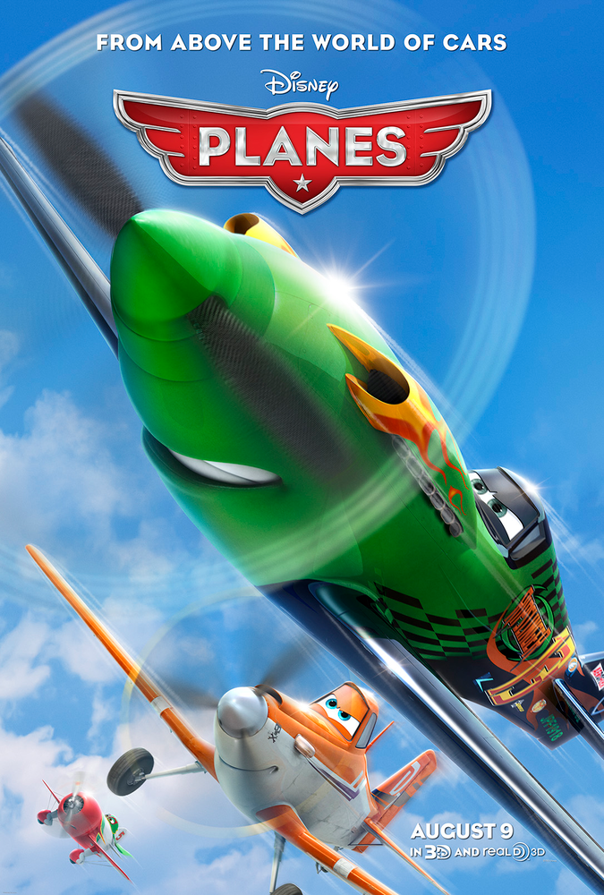 Movie poster from Disney's Planes movie to be released in 2013.