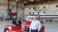 'If it doesn't have wings, and if it's not connected to the building,' Travis tells us, 'then it's basically our responsibility to take care of it.' That means overseeing about 8,000 pieces of GSE in 200 cities supported by 12 shops of mechanics from his offices in Fort Worth, TX. 'If it doesn't have wings, and if it's not connected to the building,' Travis tells us, 'then it's basically our responsibility to take care of it.' That means overseeing about 8,000 pieces of GSE in 200 cities supported by 12 shops of mechanics from his offices in Fort Worth, TX.
