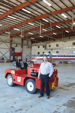 'If it doesn't have wings, and if it's not connected to the building,' Travis tells us, 'then it's basically our responsibility to take care of it.' That means overseeing about 8,000 pieces of GSE in 200 cities supported by 12 shops of mechanics from his offices in Fort Worth, TX. 'If it doesn't have wings, and if it's not connected to the building,' Travis tells us, 'then it's basically our responsibility to take care of it.' That means overseeing about 8,000 pieces of GSE in 200 cities supported by 12 shops of mechanics from his offices in Fort Worth, TX.
