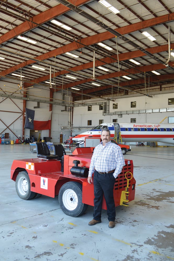 &apos;If it doesn&apos;t have wings, and if it&apos;s not connected to the building,&apos; Travis tells us, &apos;then it&apos;s basically our responsibility to take care of it.&apos; That means overseeing about 8,000 pieces of GSE in 200 cities supported by 12 shops of mechanics from his offices in Fort Worth, TX.