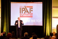&apos;Keep it personal:&apos; Terex chairman &amp; CEO Ron DeFeo urges the IPAF Summit audience to improve safety in their organizations.