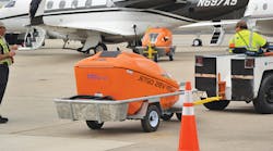 On game day, Landmark NEW had 320 aircraft parked on its ramp. Over the course of the weekend Landmark NEW serviced approximately 700 aircraft and brought in 28 extra line personnel from other Landmark locations to operate the service equipment. On game day, Landmark NEW had 320 aircraft parked on its ramp. Over the course of the weekend Landmark NEW serviced approximately 700 aircraft and brought in 28 extra line personnel from other Landmark locations to operate the service equipment.