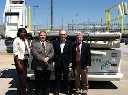 Beverly Banister, director, EPA Region 4 Air, Pesticides and Toxics Management Division; Joe Fuqua, general manager, Delta Air Lines GSE; Don Francis, executive director, Clean Cities Atlanta; and Steve Clermont, senior project manager, The Center for Transportation and the Environment.