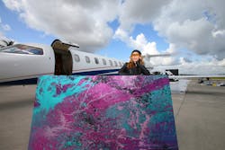Flexjet will donate one of artist Princess Tarinan von Anhalt&apos;s creations to Auction Napa Valley to raise money for non-profit organizations, which support health care, youth services and affordable housing. For more information, visit flexjet.com. (Tom DiPace/AP Images for Flexjet)
