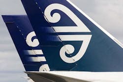 Passenger Stuart Reilly tweeted that he was not impressed: &apos;Just been kicked off air nz flight chch to ack, thy sprayed plane with de icer which filled plane with fumes, awesome work NOT.&apos;