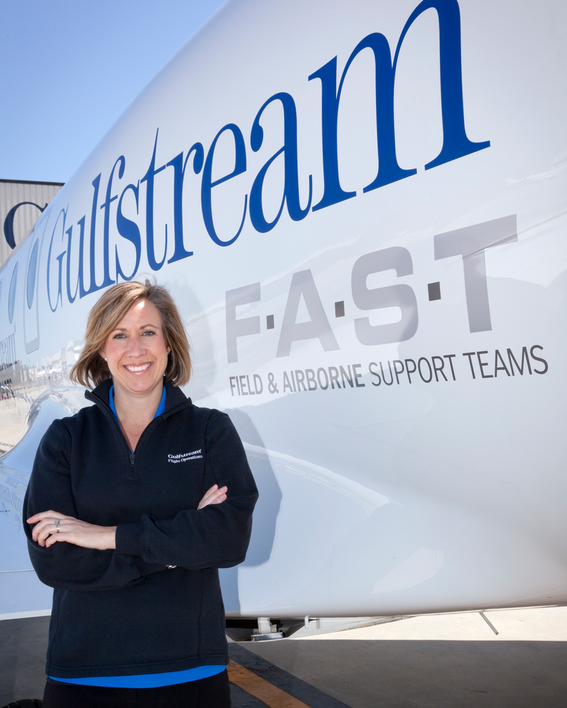 Tenille Cromwell is chief pilot for Gulfstream's FAST program.