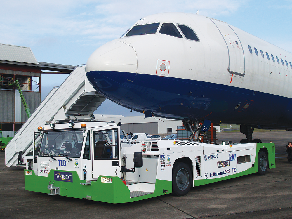 The Taxibot solves the problems of NLG fatigue loads and pilot verses driver liability during taxi towing, thanks to its innovative 'Pilot In Control' concept: taxiing operation will be transparent to pilot, and fully automatic for driver, who will be only in charge of pushback and return back to the gate after disconnection.