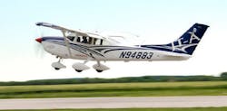 The flight lasted 2.3 hours, flew at 8,000 feet and reached a true air speed of 182 mph. The flight lasted 2.3 hours, flew at 8,000 feet and reached a true air speed of 182 mph.