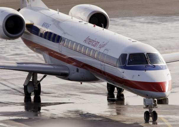 Bad weather in the Midwest and a network computer outage left American Eagle with the worst on-time performance among the nation's air carriers in April.