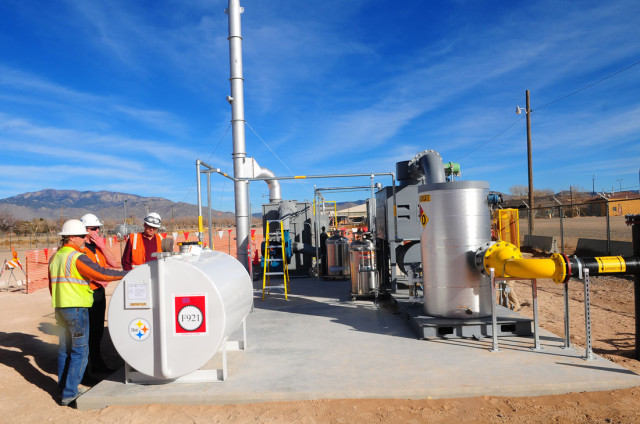 The Air Force shut down the big new 'soil vapor extraction' machine May 31, just four months after operations began, after its control system malfunctioned, according to an Air Force report to the New Mexico Environment Department.