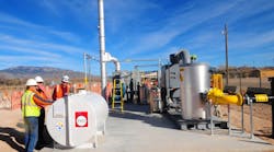 The Air Force shut down the big new &apos;soil vapor extraction&apos; machine May 31, just four months after operations began, after its control system malfunctioned, according to an Air Force report to the New Mexico Environment Department.