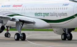 Developed by EGTS International, a joint venture between Honeywell and Safran launched in 2011, the EGTS technology enables aircraft to avoid using their main engines during taxiing and instead taxi autonomously under their own electrical power. Developed by EGTS International, a joint venture between Honeywell and Safran launched in 2011, the EGTS technology enables aircraft to avoid using their main engines during taxiing and instead taxi autonomously under their own electrical power.
