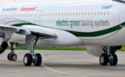 Developed by EGTS International, a joint venture between Honeywell and Safran launched in 2011, the EGTS technology enables aircraft to avoid using their main engines during taxiing and instead taxi autonomously under their own electrical power.