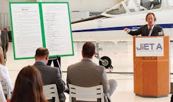 Through the Joint Institute of Engineering & Technology, Aerospace (JiET-A) program, graduating students from local school districts can build a development path with Rock Valley College, Northern Illinois University, Rockford College, or Embry-Riddle Aeronautical University and will participate in high-quality internships that are integrated into their academic curricula. Through the Joint Institute of Engineering & Technology, Aerospace (JiET-A) program, graduating students from local school districts can build a development path with Rock Valley College, Northern Illinois University, Rockford College, or Embry-Riddle Aeronautical University and will participate in high-quality internships that are integrated into their academic curricula.