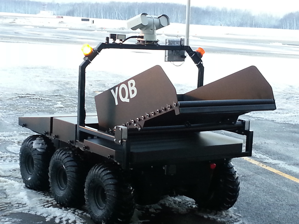The Remote Package Handling System is the first commercial version of a new family of remote-controlled ground vehicles created by a partnership of three Canadian companies