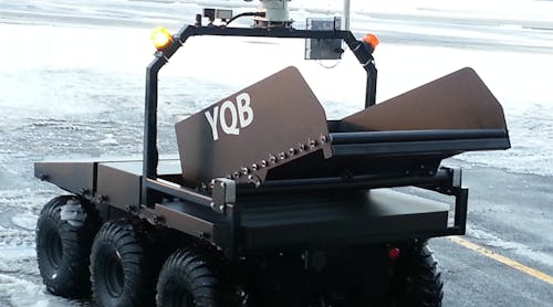 The Remote Package Handling System is the first commercial version of a new family of remote-controlled ground vehicles created by a partnership of three Canadian companies
