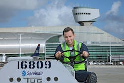 Servisair´s global business currently provides ground services for around 106 million passengers and 645,000 tonnes of cargo a year on behalf of some 500 client companies in the aviation sector. Servisair´s global business currently provides ground services for around 106 million passengers and 645,000 tonnes of cargo a year on behalf of some 500 client companies in the aviation sector.