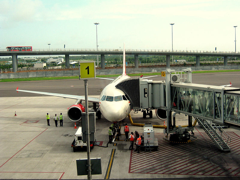 Where the city buildings frequently suffer from lack of maintenance, the airports often provide a marked contrast, with modern glass and steel terminals.