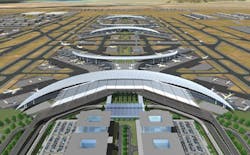 An artist's impression of the future for King Abdulaziz International Airport in Jeddah. An artist's impression of the future for King Abdulaziz International Airport in Jeddah.