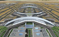 An artist&apos;s impression of the future for King Abdulaziz International Airport in Jeddah.
