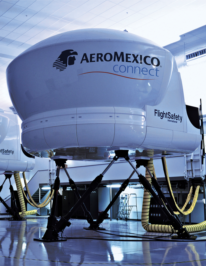 Flightsafety S Embraer 190 Simulator Built For Aeromexico Receives