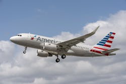 The A319s have sharklets on the wings and other modifications to reduce fuel burn and keep American on the path toward being a more environmentally friendly airline. The A319s have sharklets on the wings and other modifications to reduce fuel burn and keep American on the path toward being a more environmentally friendly airline.