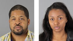 Sean Sharif Crudup, 44, and his wife, Raychas Elizabeth Thomas, 32 are accused of stealing luggage from SFO baggage claim Sean Sharif Crudup, 44, and his wife, Raychas Elizabeth Thomas, 32 are accused of stealing luggage from SFO baggage claim