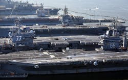 If Congress does nothing to mitigate $500 billion in across-the-board defense cuts planned over the next decade, several analysts say, reducing the number of carrier strike groups from 11 is more than just a possibility -- it's almost assured. If Congress does nothing to mitigate $500 billion in across-the-board defense cuts planned over the next decade, several analysts say, reducing the number of carrier strike groups from 11 is more than just a possibility -- it's almost assured.