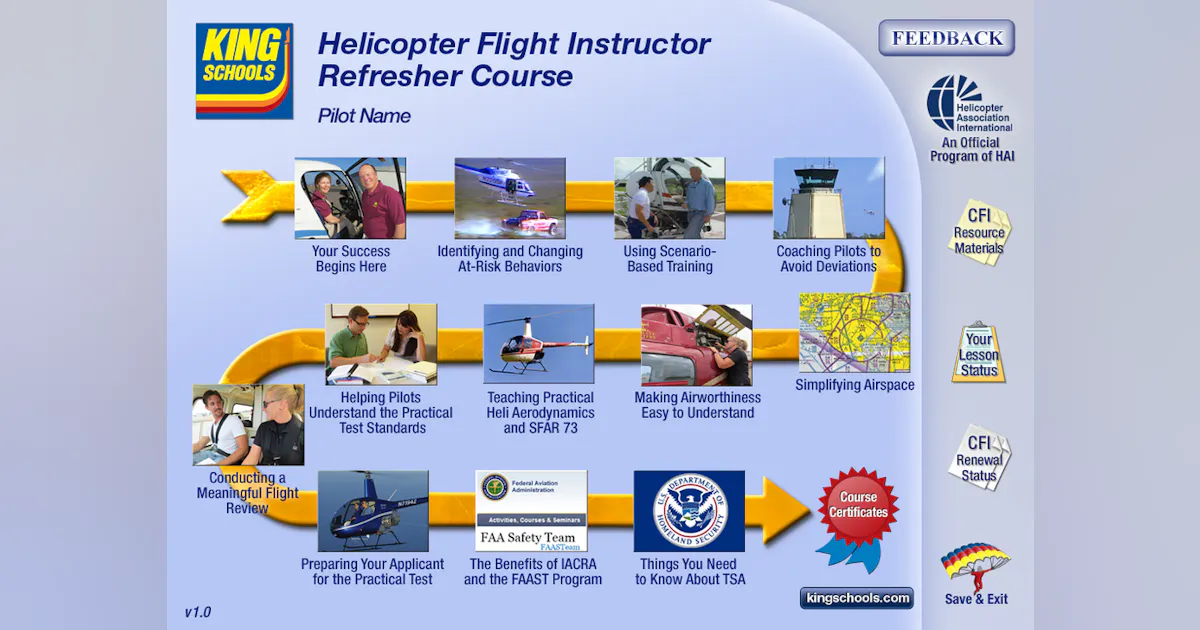King Schools Partners with Helicopter Association International to