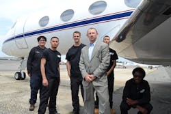 Arik Kislin, who owns JFI Jets, donated his Gulfstream II business jet to Western Suffolk BOCES. Arik Kislin, who owns JFI Jets, donated his Gulfstream II business jet to Western Suffolk BOCES.