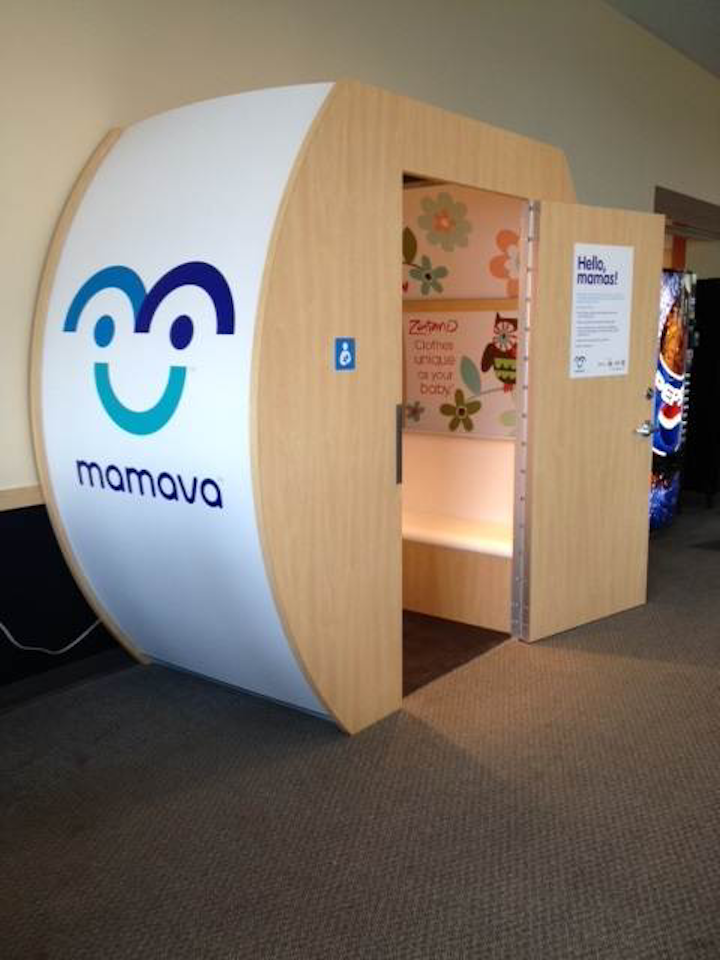 Burlington International Airport installs Mamava breastfeeding/pumping