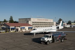 Sonoma Jet Center Ramp With Gulfstream And Fuel Truck