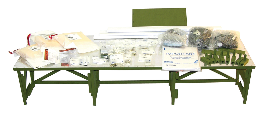 AvFab's Beechjet 400A STC approved divan with installation kit, ready to ship.