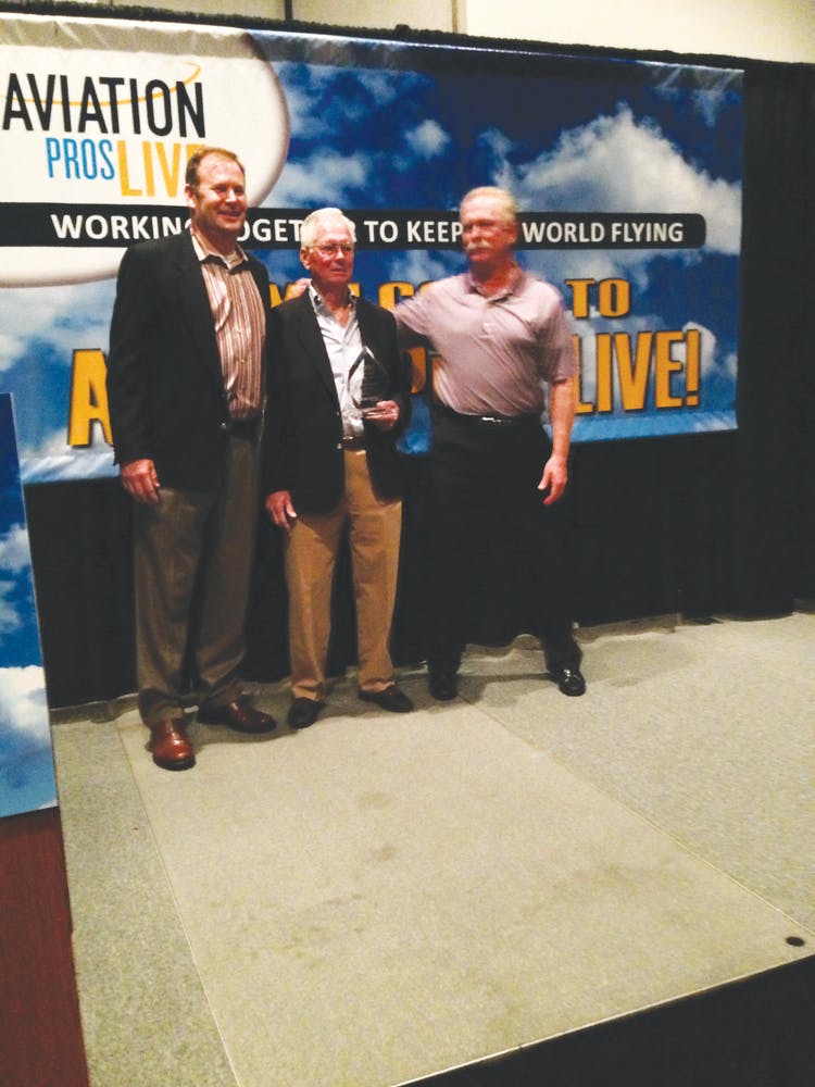 Bill Biermann (center) received our Lifetime Achievement Award at the 2012 show.