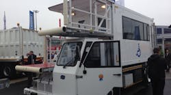 The award-winning Ambulift on display at DENGE's stand at inter airport Europe. The award-winning Ambulift on display at DENGE's stand at inter airport Europe.
